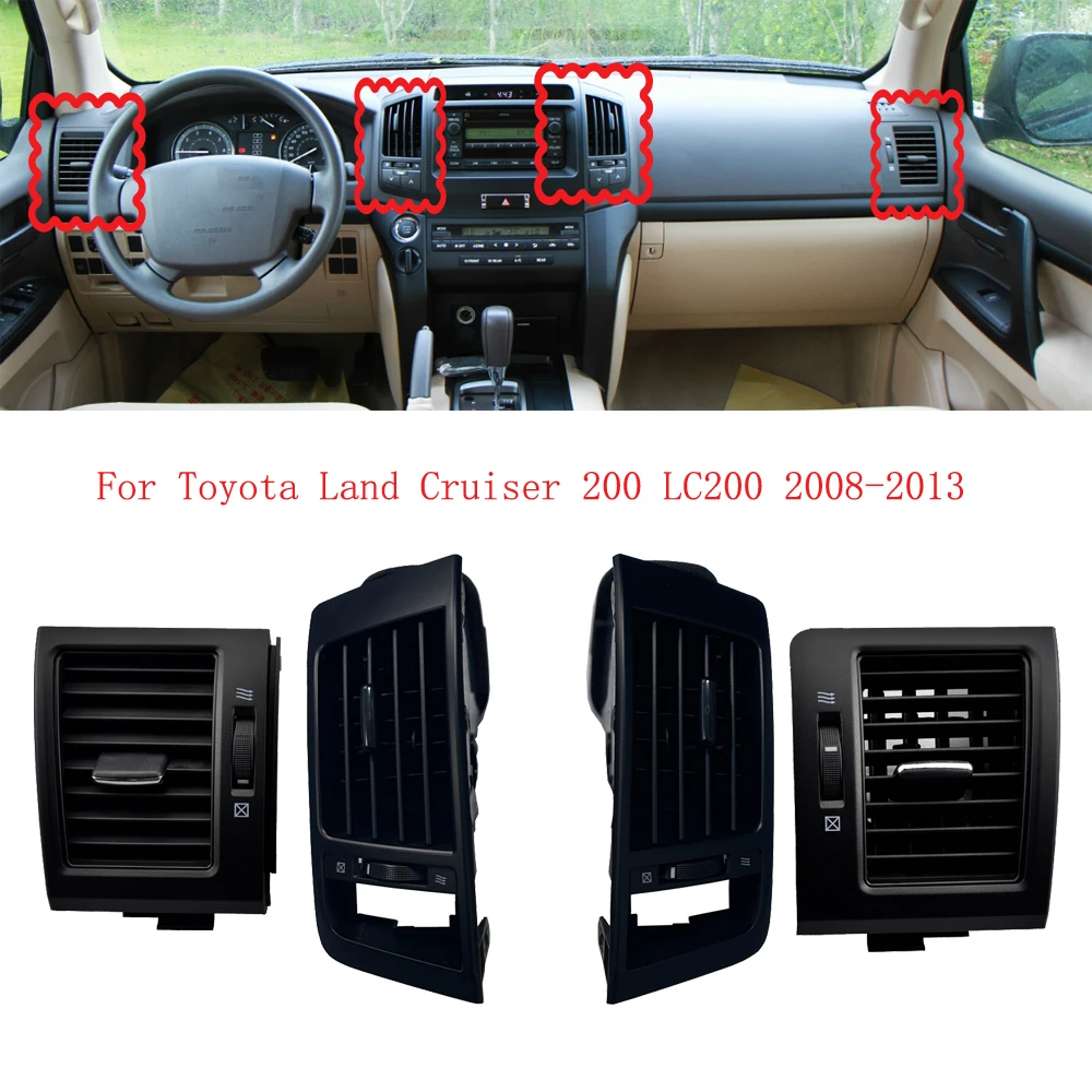 2pcs Car Interior Dashboard A/C Centerair Conditioning Outlet LC200 Air Vent for Toyota Land Cruiser FJ200 LC200 2008-2015