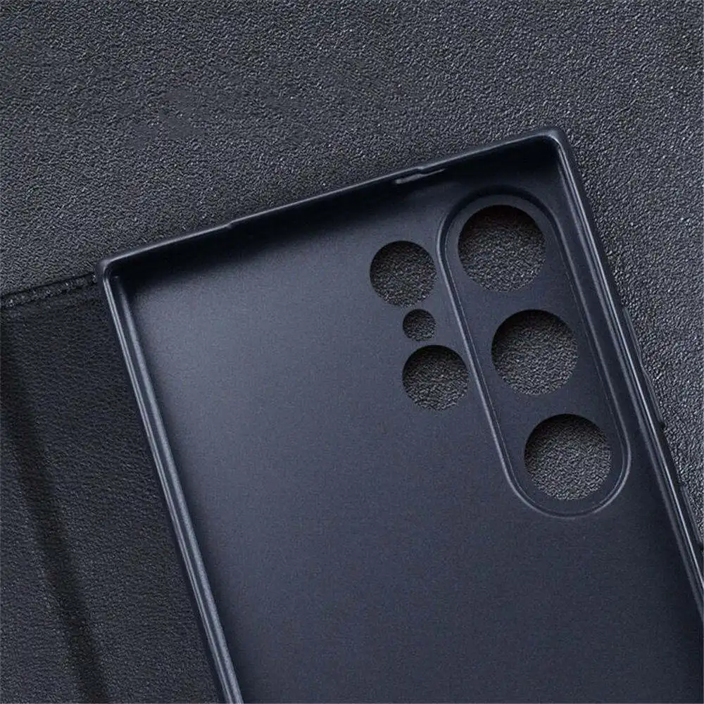 Genuine Leather Crocodile Ostrich Flip Case for Samsung Galaxy S24 Ultra S24 Business Holder Cover