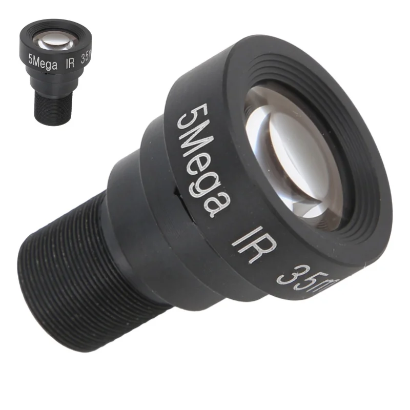 عدسة لوحة واحدة 5 ميجابكسل البعد البؤري البصري 35 مم M12 لكاميرا الويب الأمنية عالية الدقة #5