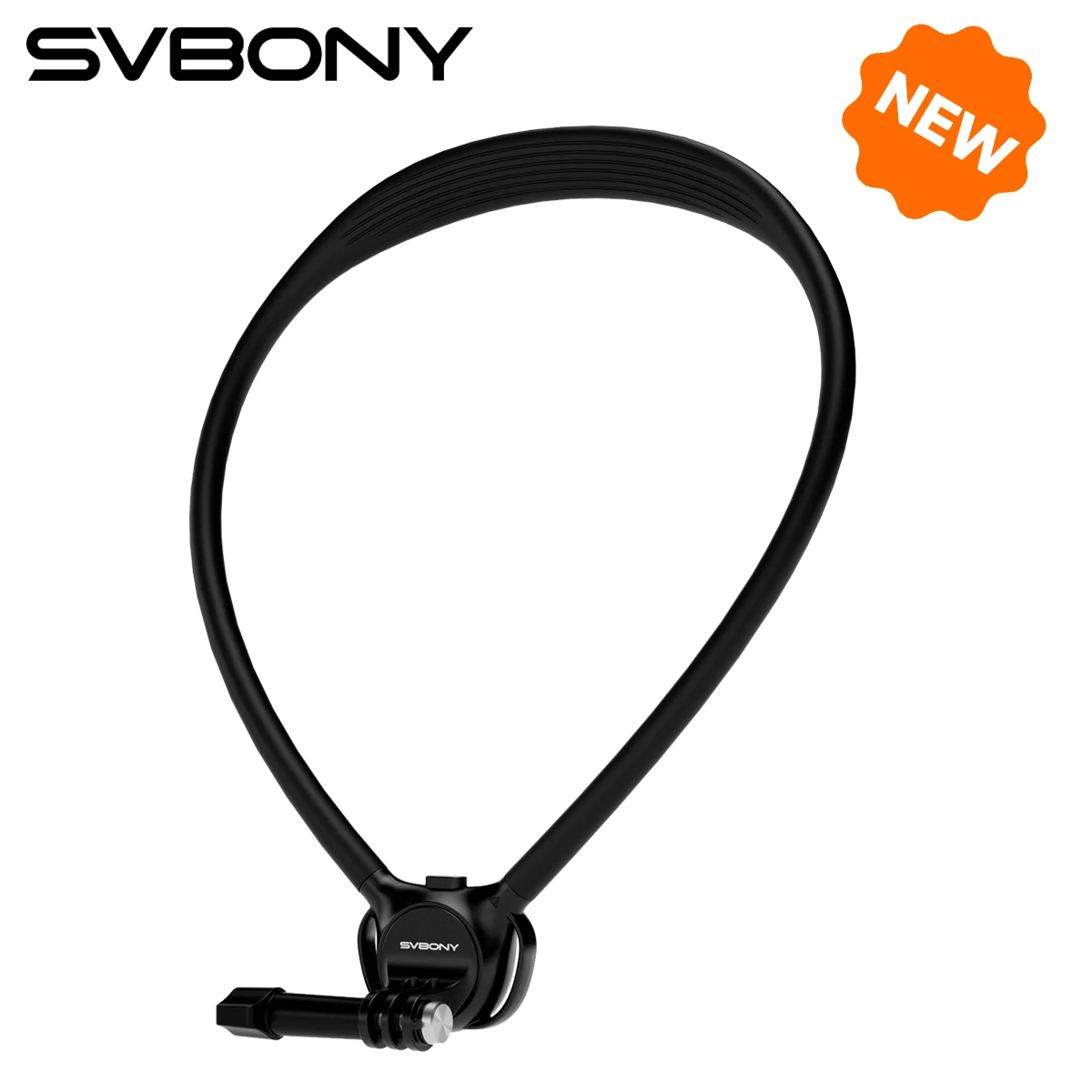 

SVBONY Neck Mount Internal Aluminum Rod Silicone Outer Layer Anti-slip Increased Width for GoPro DJI OSMO Action 5 Insta360 Ace