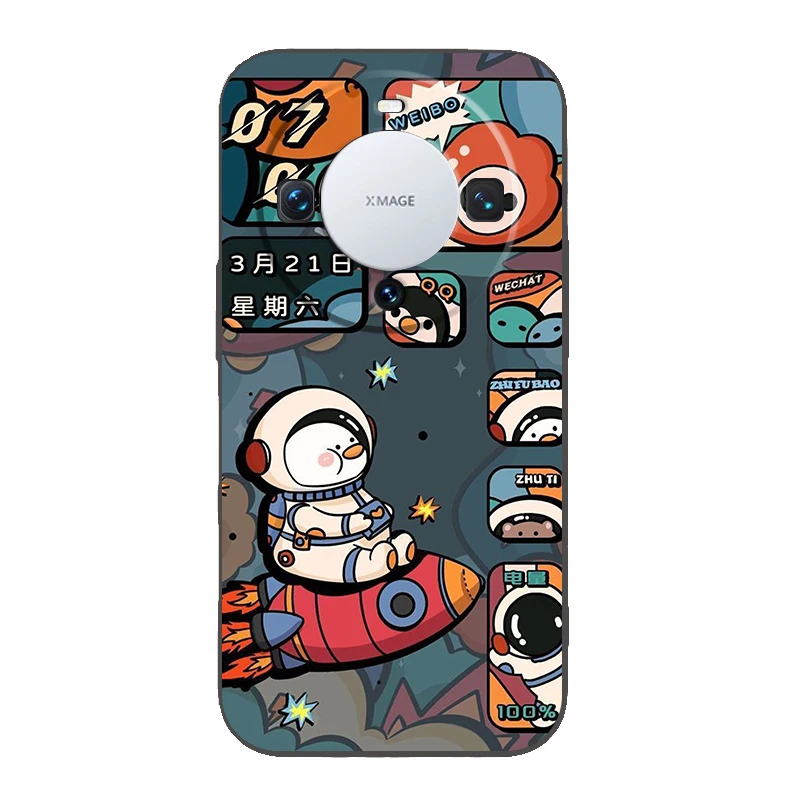 Hello Astronaut Phone Case Cover for Huawei Mate 60 Pro P50 P40 P30 P20 P10 P Smart Y6 Y7 Y9 Plus Silicone Fundas Shell Capa Bag