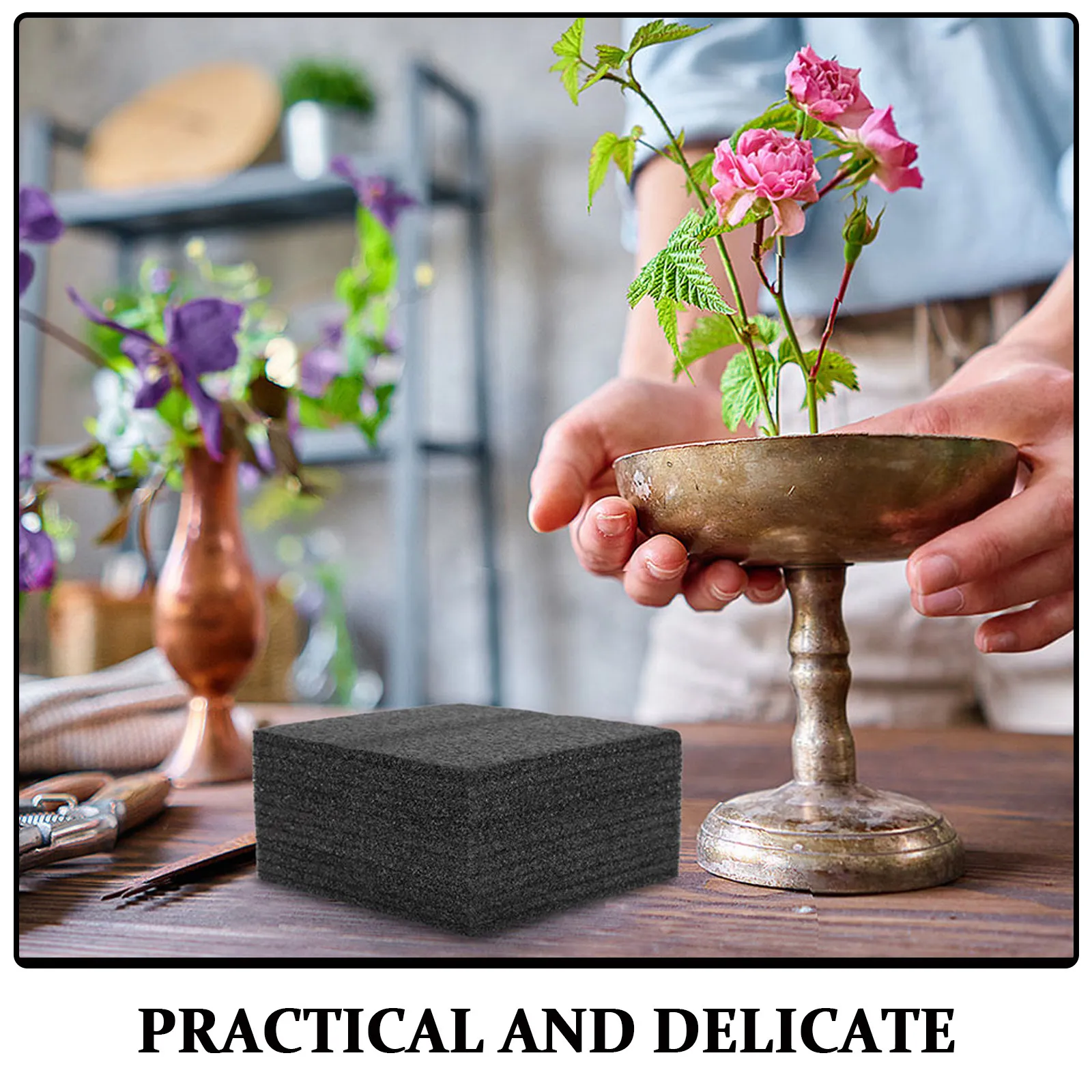 4Pcs Floral Foam Base Heavy De - Wedding Support ulasan dan harga
