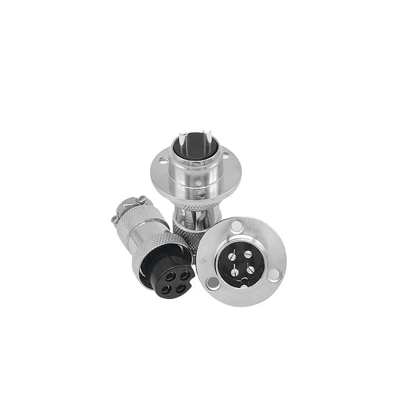 GX12/16/20 2/3/4/5/6/7/8/9/10/12/14Core15 Pin Flange Type Connectors Male&Female Aviation Plug &Socket Copper