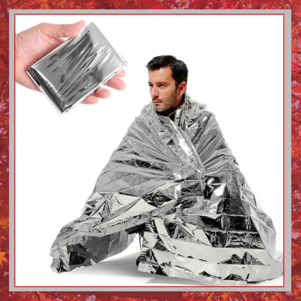 3-30Pcs 130x210cm Silver Foil Blanket Retain Body Heat Waterproof Blankets Gigantic Space Blanket for Outdoors Camping Hiking