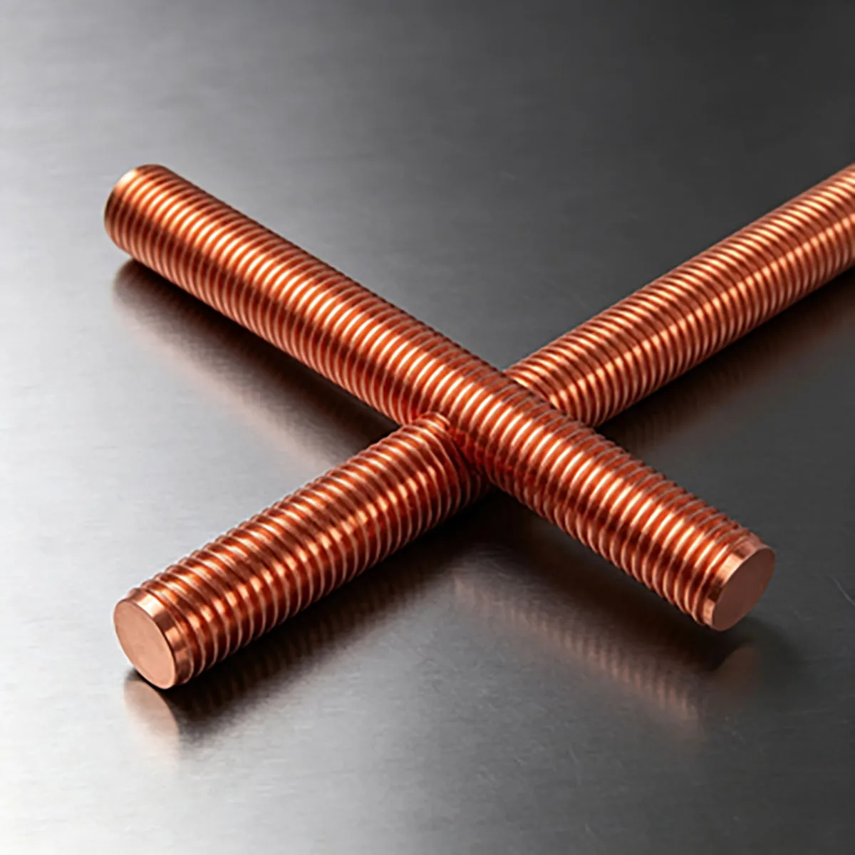 M4/5/6/8/10/12 X Length 30-250mm  Pure Copper Full Thread Screw Rod Electric Conduction for Strong Connections