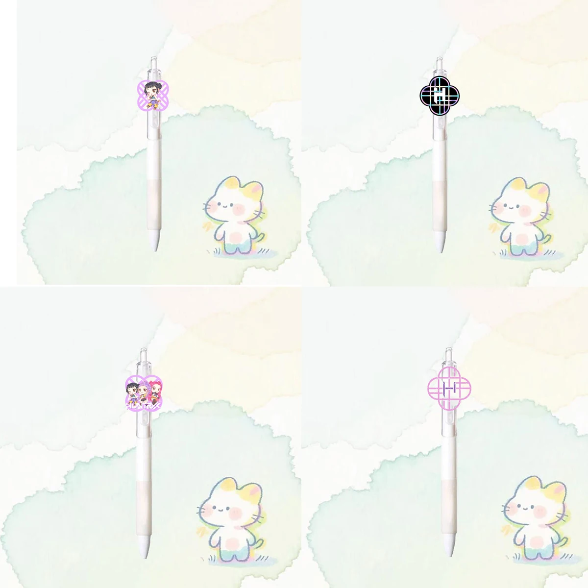 قلم جديد لصيادو الشياطين لـ Kpop قلم أسود للطلاب يأخذ لعبة رسم الامتحان أنيمي الكرتون الشكل القرطاسية لوازم الدراسة هدية للأطفال #2