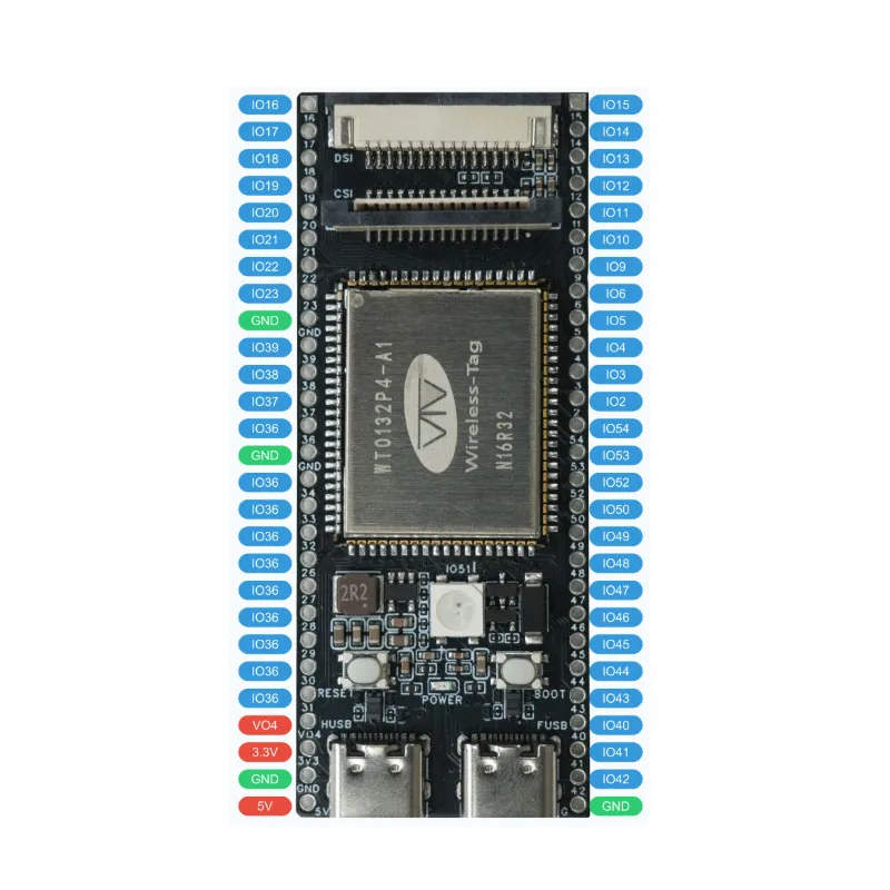 1-5 sztuk płytki programistycznej ESP32-P4 TINY WT9234-TINNY z ESP32 P4 V3.2 + WT0132P4-A1-N16R32 z wbudowanym RGB do MIPI DSI/CSI/RISC-V — zdjęcie produktu 3