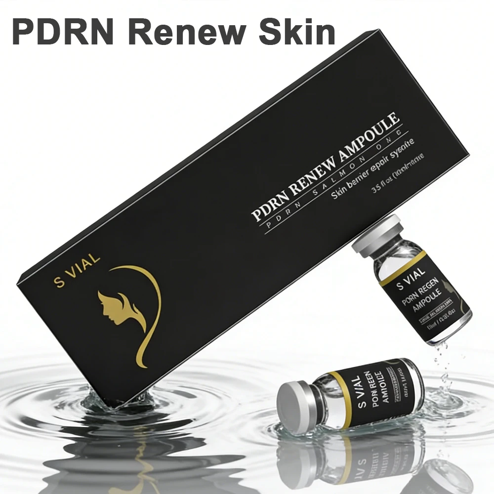 Korea 10ml Face Salmon PDRN Renew Skin Booster Barrier Repair Ampoule Serum Kit Firming Whitening Rejuvenation SkinCare
