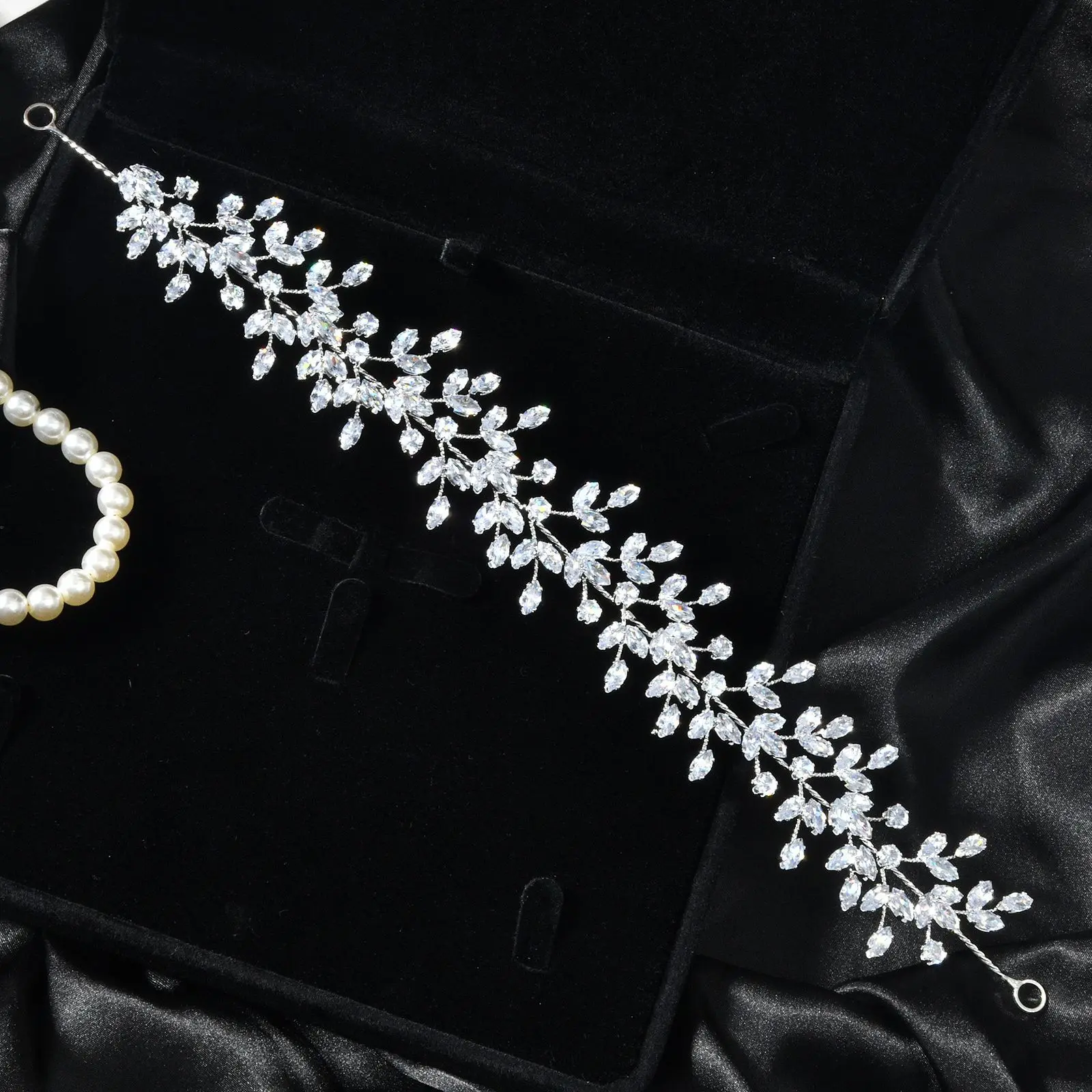 

Кристальная свадебная повязка на голову, аксессуар для волос, элегантная свадебная тиара, корона для женщин, свадебный ободок для волос, украшение для головы