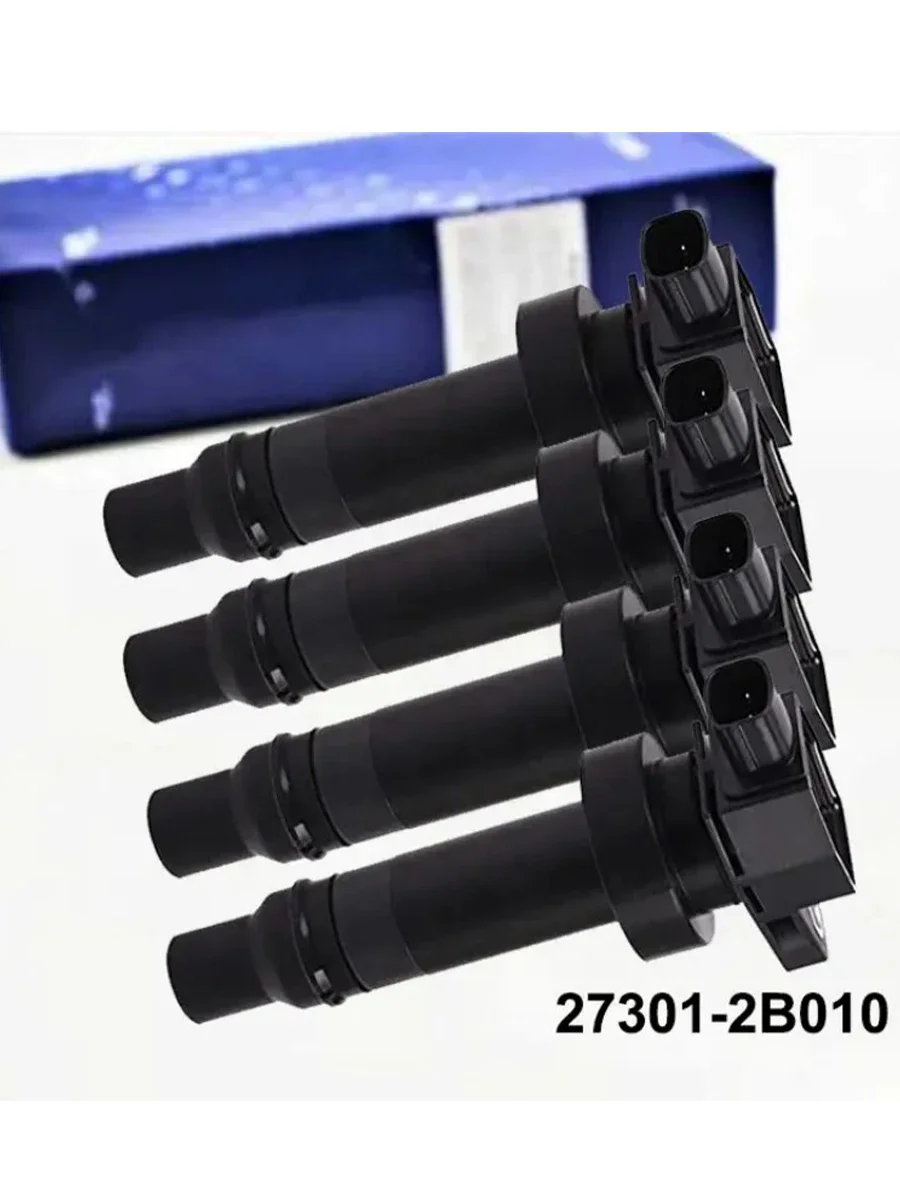 4pcs Ignition Coil Set 273012B010 27301-2B010 For I30 I20 Venga Kia Rio Soul Ceed Veloster 4pcs Ignition Coil Set 27301