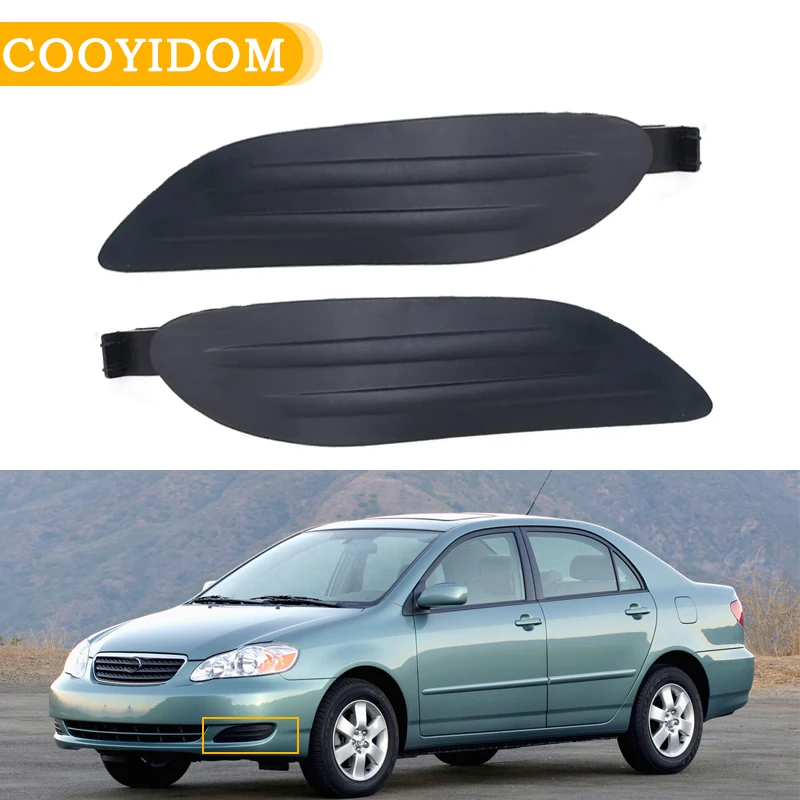 Front Bumper Fog Light Cover Grille For Toyota Corolla 2005 2006 2007 2008 Fog Light Grille Trim Foglamp Shade 5212702170