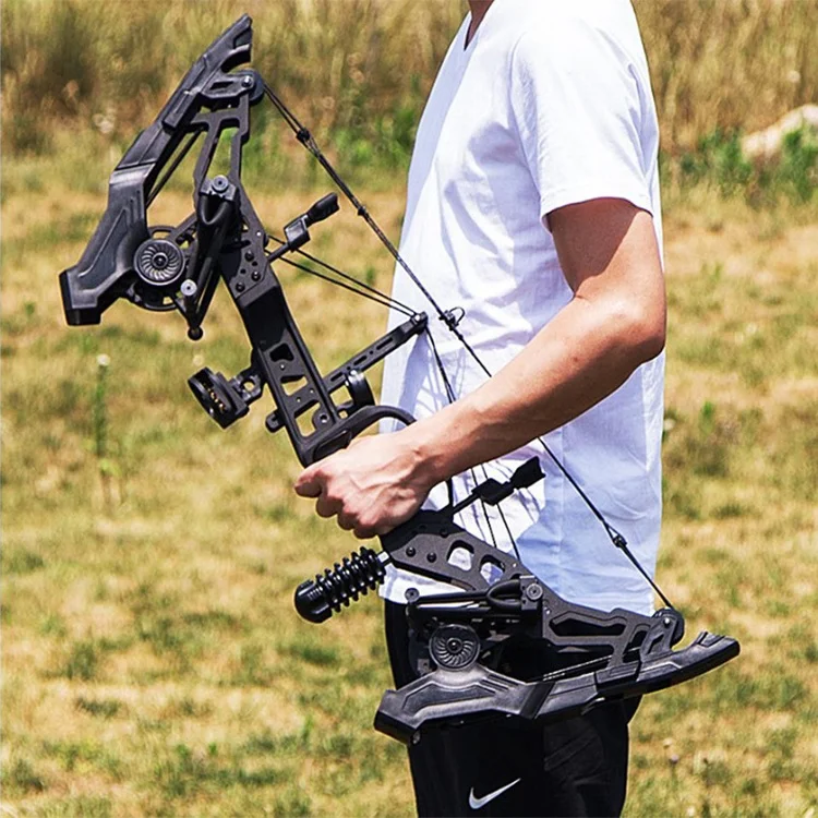 STARCN Archery MQ Steel Ball and Arrow Target Shooting Outdoor Hunting Small ATA Length Carbon Riser Dual-Purpose Compound Bow