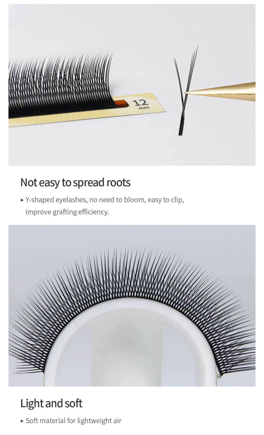 GLAMLASH Flying YY 3DW 4DW 5DW Wimpernverlängerung Air Serie Fox Soft Natural Brazilian Volume Premium Mink Mega – Detail 7