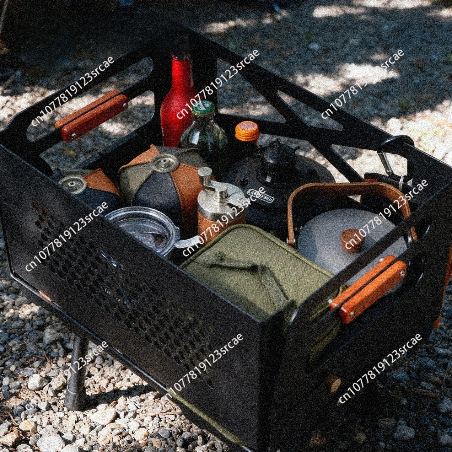 Outdoor 25L camping storage box multifunctional organizer folding table collapsible large capacity car trunk organizer