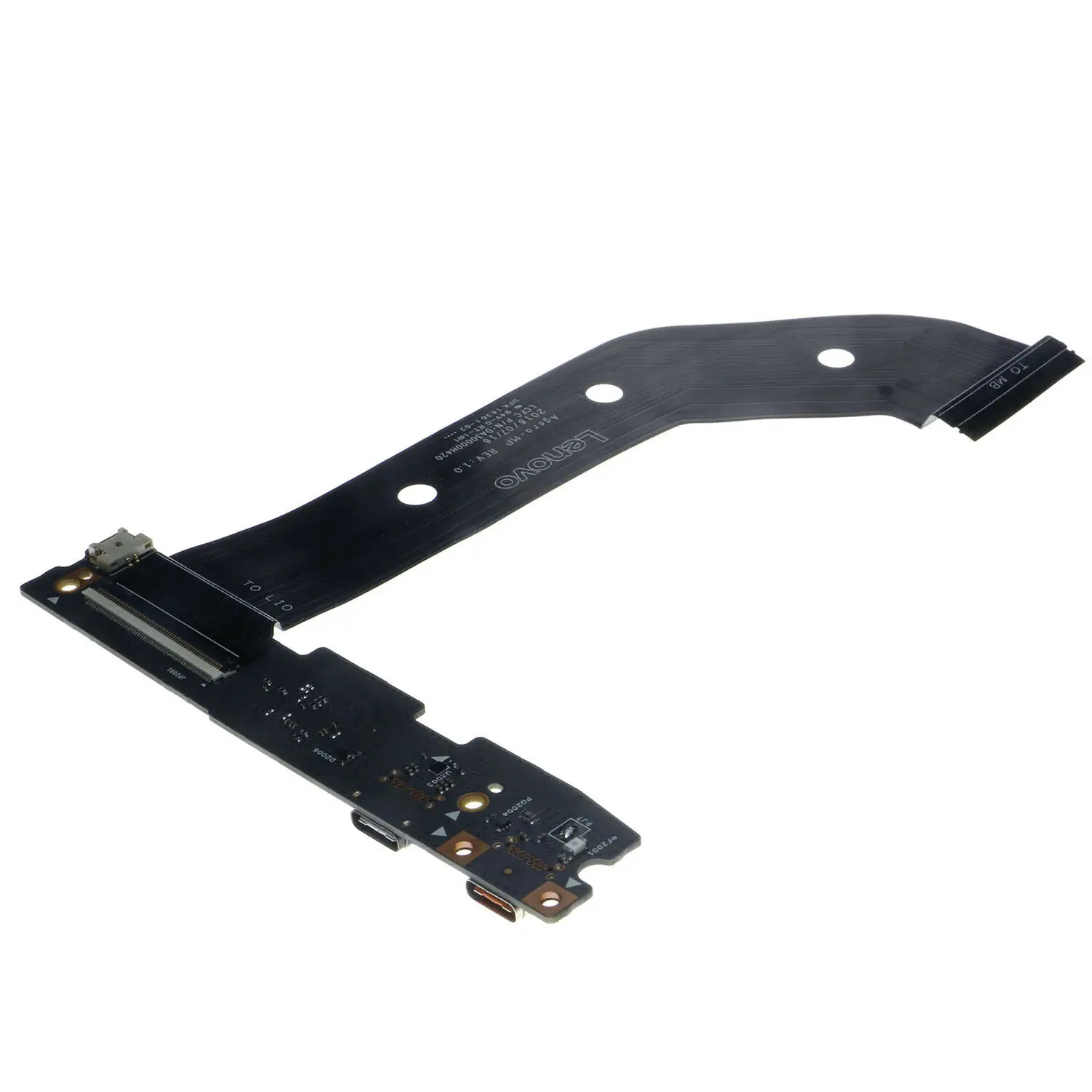 Imagem -06 - Substituição Portátil Porta de Carregamento Usb Tipo-c Placa Cabo para Lenovo Yoga 91013ikb 80vf Ns-a901