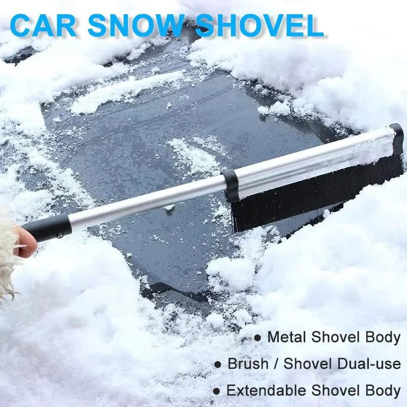 

Aluminum Scalable Car Snow Shovel Ice Scraper Winter Windscherm Tuin Window Cleaning Tool Lave Glace Voiture Skrobaczka do Szyb