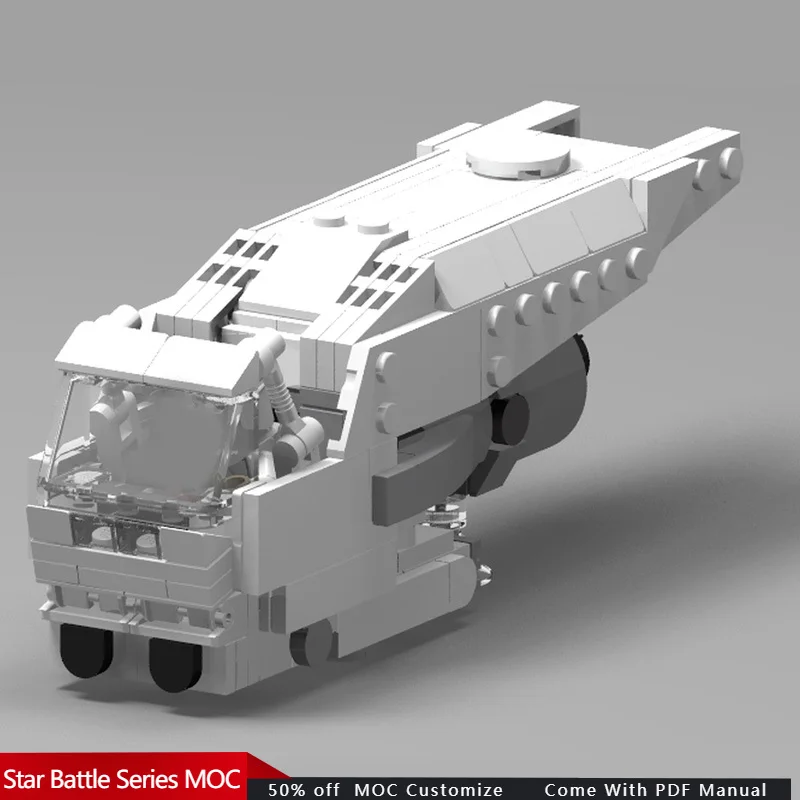 

221 PCS Star Fighting Single-Person Ice-Skimmer MOC Customize Modular Building Block Educational Popular DIY Toy Birthday Gift