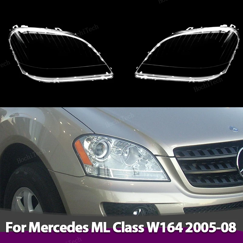 

Car Headlamp Cover Headlight Lens Glass Cover Lampshade Bright Shell Covers For Mercedes-Benz ML Class W164 Pre-facelift 2005-08