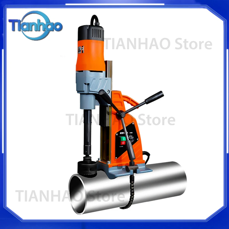 For Fire Protection Pipe Drilling Machine 165mm 219mm Multi Function Adjustable Speed Drill for Pipeline Engineering and