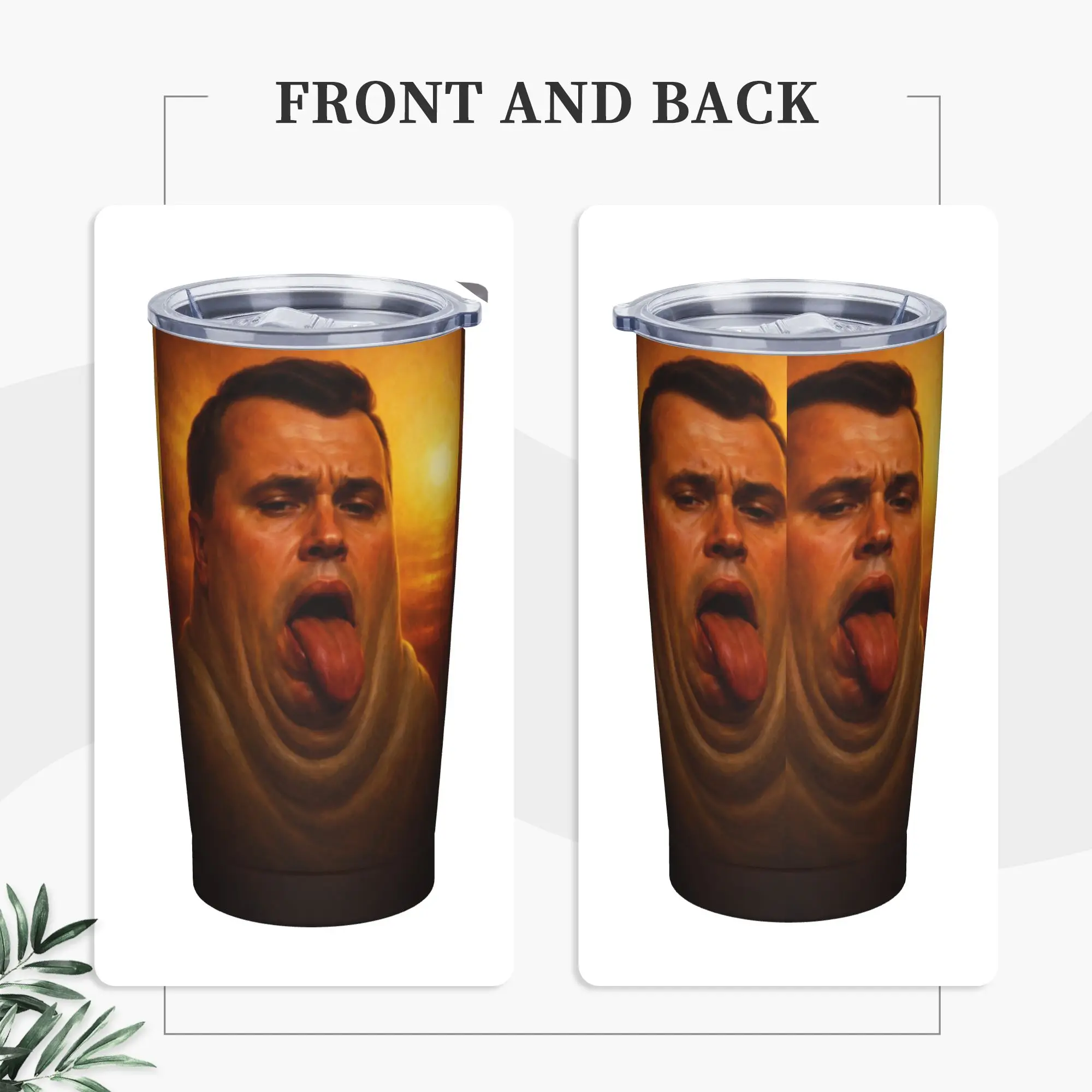 Charlie Kirk Dog Meme Tumbler Vacuum Insulated  Coffee Cups Stainless Steel Car Mug Water Bottle, 20oz
