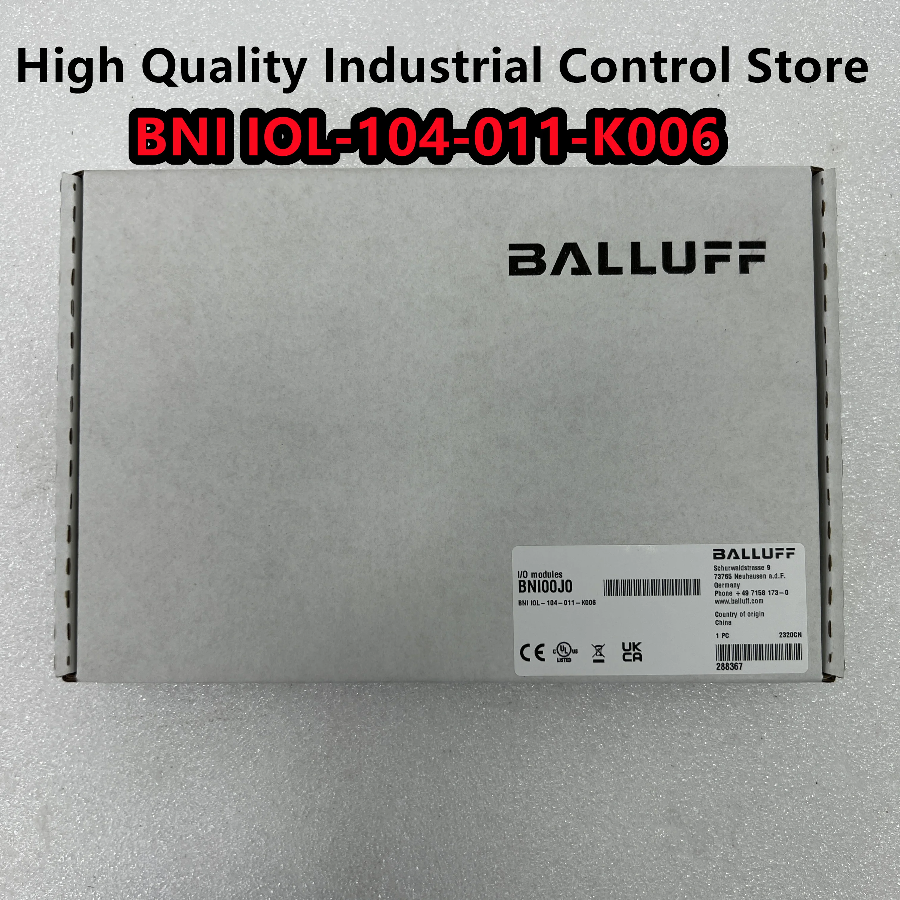 

BNI IOL-104-011-K006 order number BNI00J0 new original