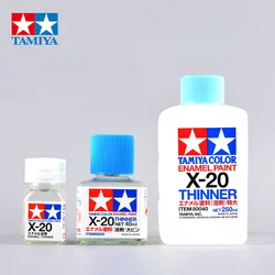 Tamiya-Dissolvant de peinture en émail X20, dissolvant de revêtement plus fin pour bricolage d'avion militaire, outil de kit de modèle d'artisanat, beurre de figure précieuse