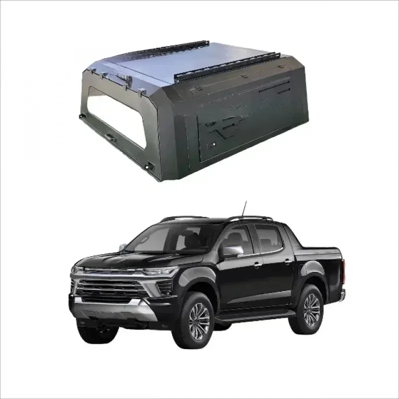 KQX Best Sellingweight Aluminum Waterproof Truck Cap with Roof Racks S10 SmartcapHigh Quality