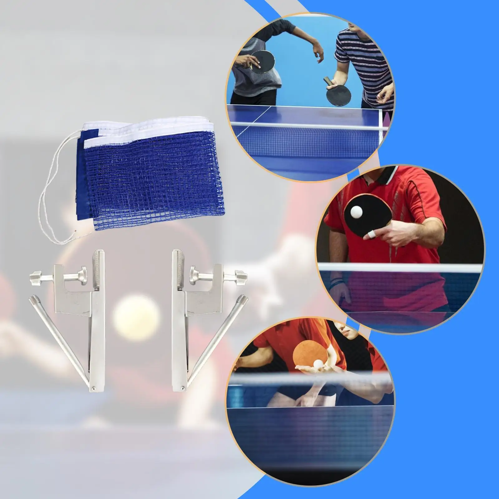 

Набор сеток для настольного тенниса. Практичные теннисные сетки для туров дома в помещении и на открытом воздухе.