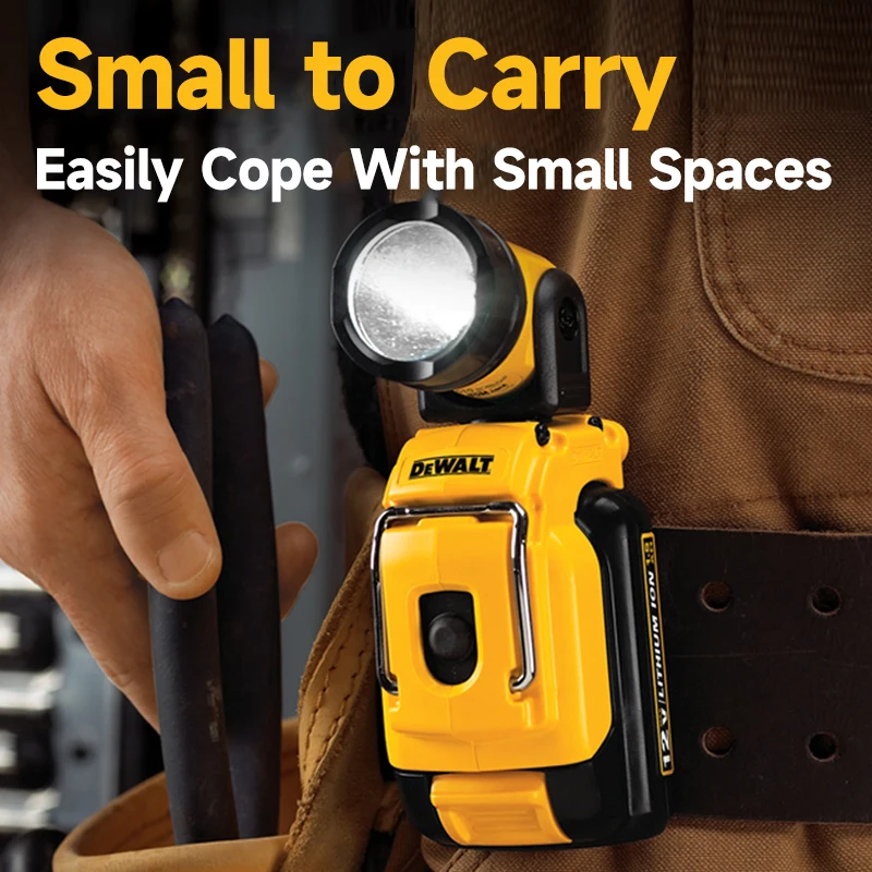 DEWALT Rechargeable Work Light DCL510/DCL040 Lithium Battery Flashlight Small Portable 10.8V/12V/18V Universal Head LED Lighting