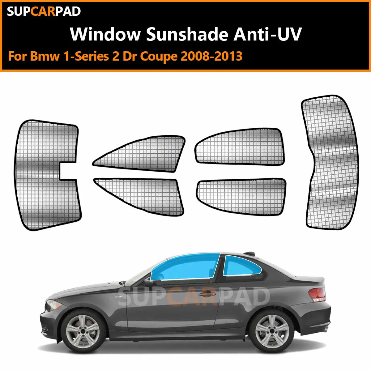 

For Bmw 1-Series 2 Dr Coupe 2008-2013 Custom Car Window Sunshade Anti-UV Car Sun Window Visors Sunshade Covers Accessories