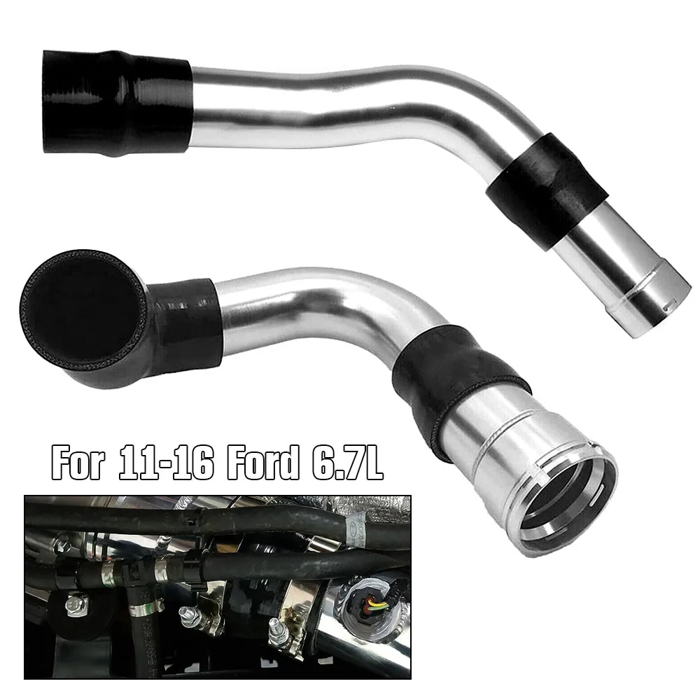 Car Cold Side Intercooler Pipe Kit High Performance Upgraded Turbo Intercooler Tube Auto Parts for Ford 6.7L 2011-2016