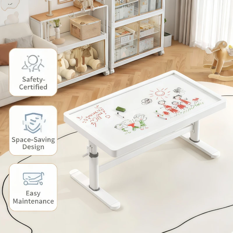 

Kids Table Chair Set Adjustable Height Montessori Study Desk Kids Room Furniture Toddler Activity Table Kids Desk Children