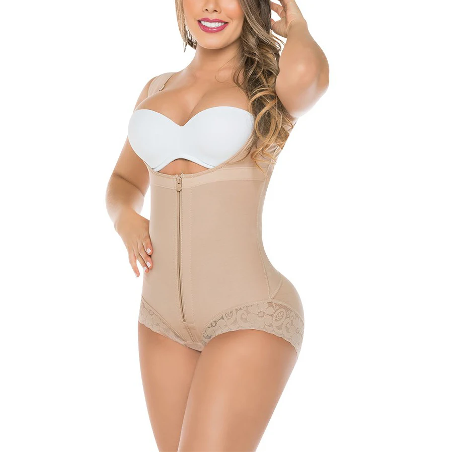 

Triangle Conjoined Body Girdle Sleeve Armchair and Panty Women's Chest Filling Shaping Postpartum Butt Lifter Shapewear Women