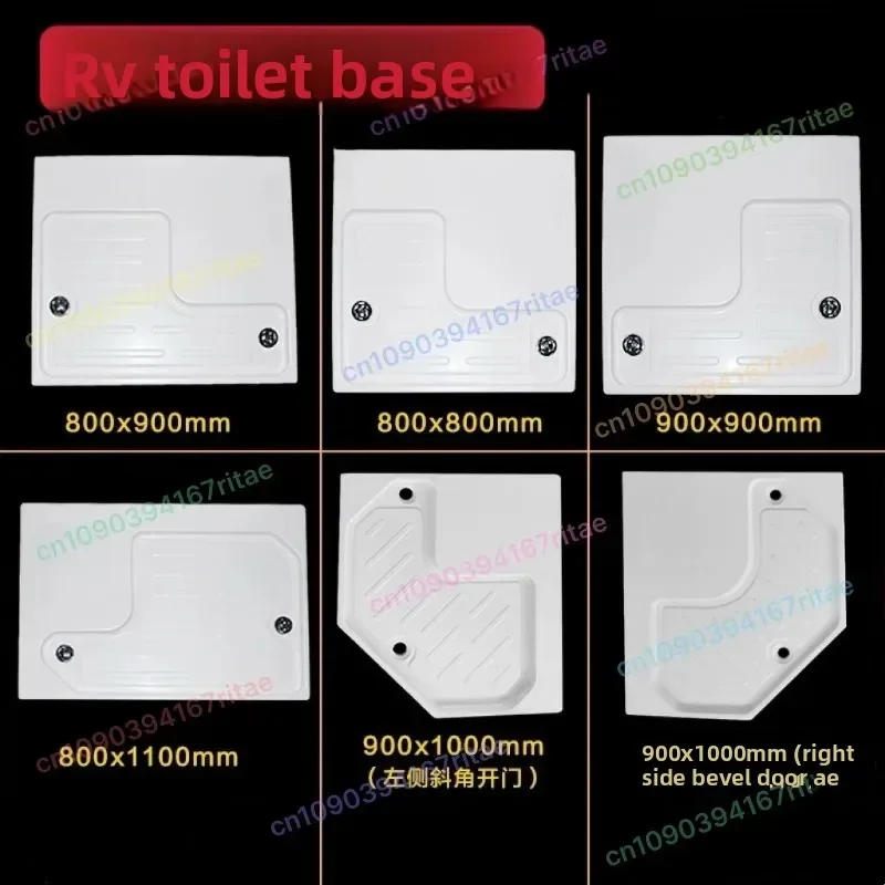 Camper Shower Base Vacuum Formed Shower Tray, Matched Wash Basin, Universal RV Bathroom Component