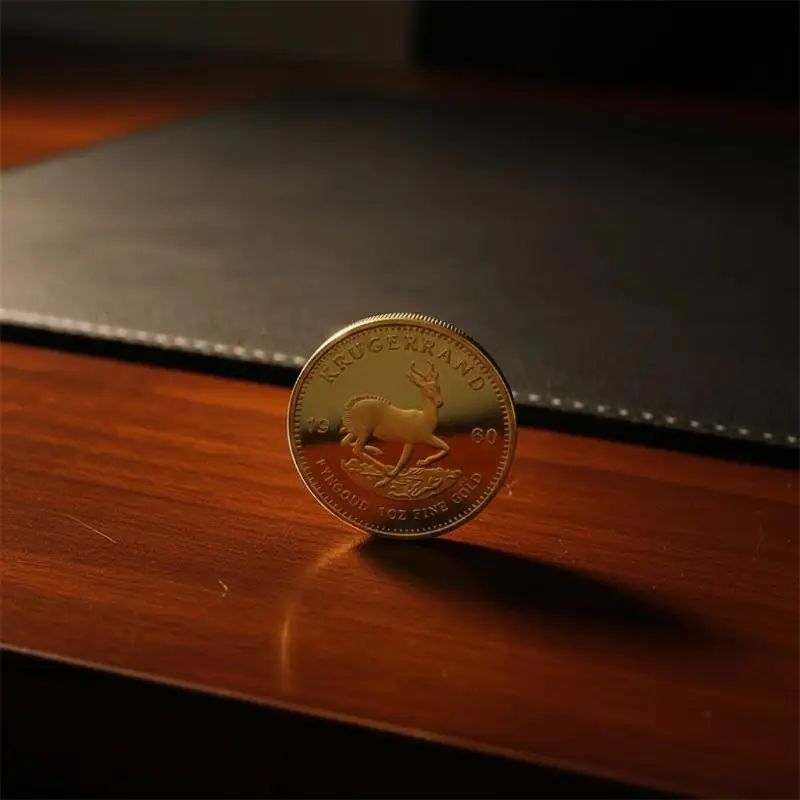 Moneda de Oro Krugerrand de Sudáfrica, Moneda de Oro de Arabia Saudita, Monedas Coleccionables de Paul Kruger