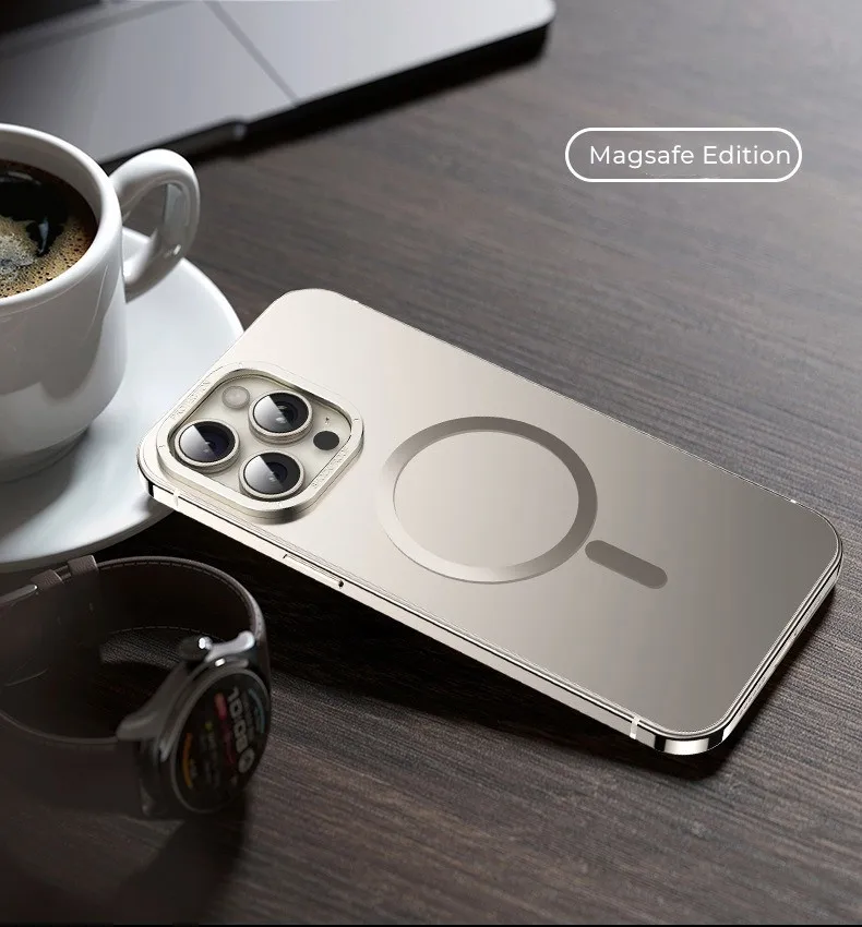 Titanium Steel frame Case for iPhone 15 Pro Max Case New Professional Aimechen Anti Drop iPhone 15 Pro Case for iPhone 15