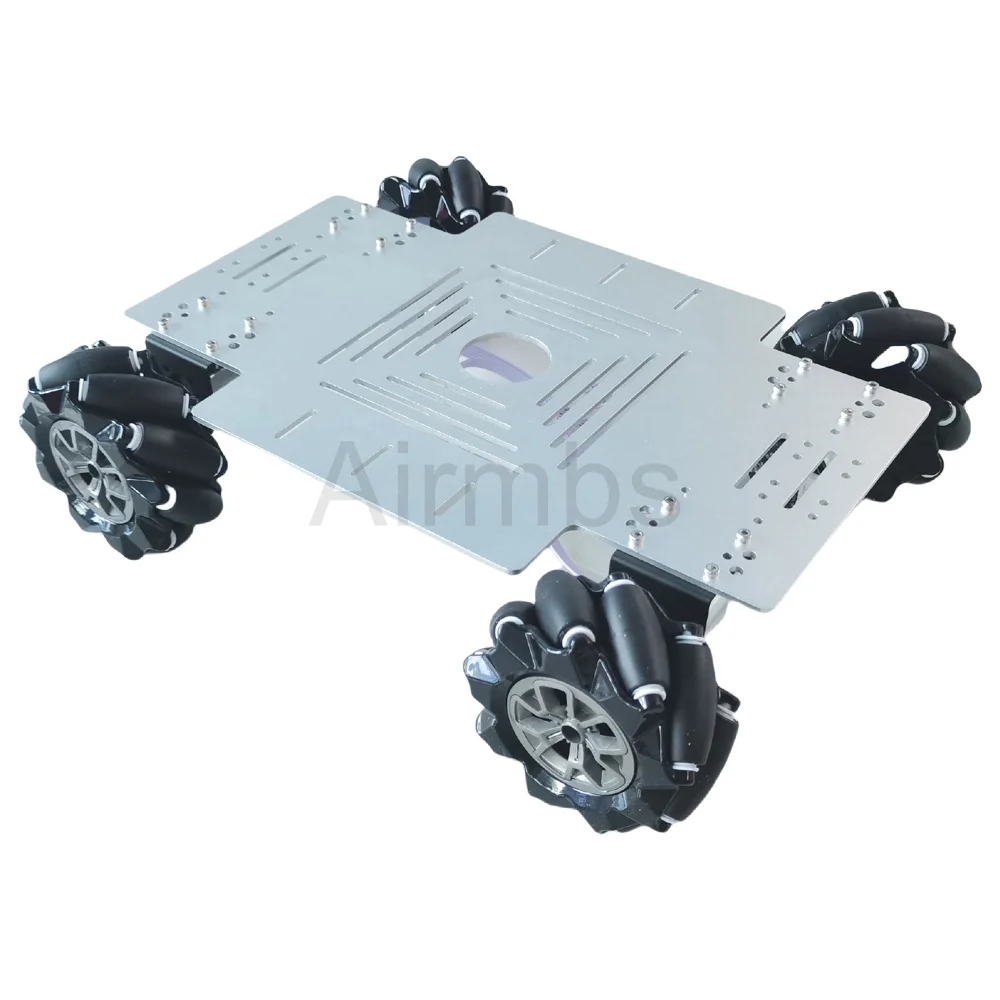 

Металлическая нагрузка 26 кг, 4WD Mecanum Wheel, комплект автомобильного шасси с двигателем энкодера постоянного тока 12 В для Arduino ROS, шасси робота-манипулятора, детали для самостоятельного изготовления