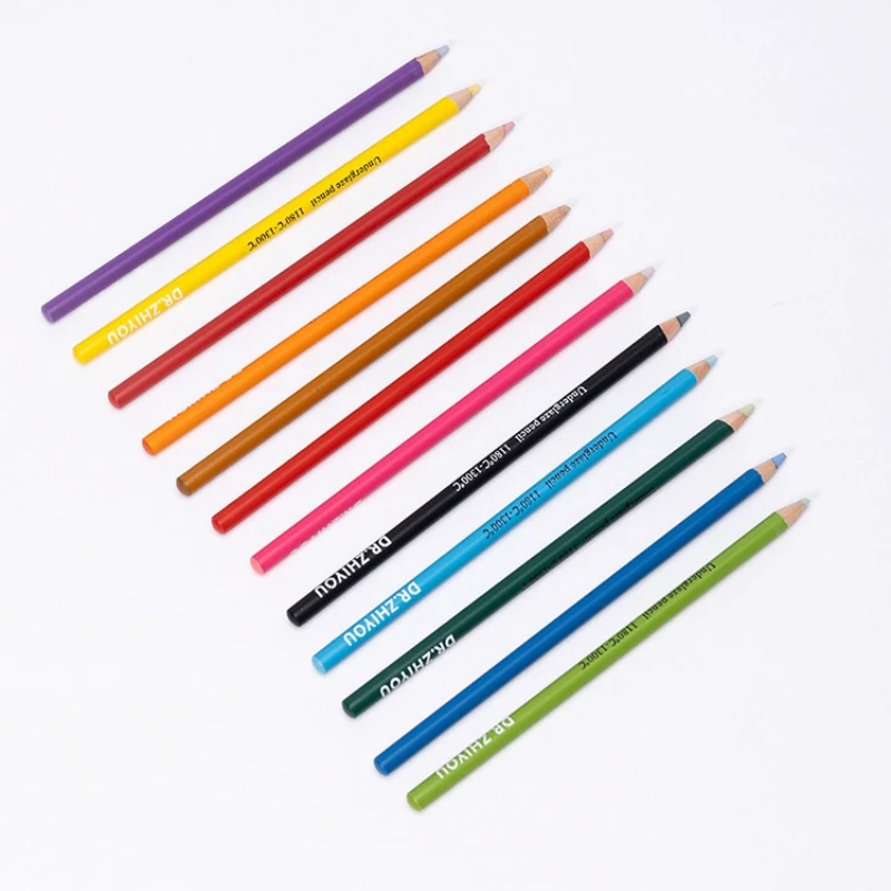 Ceramic Underglaze Colored Pencil Water-based Colored Lead 12-color Pencil Blank Coloring Painting Sketch Hooking Tool