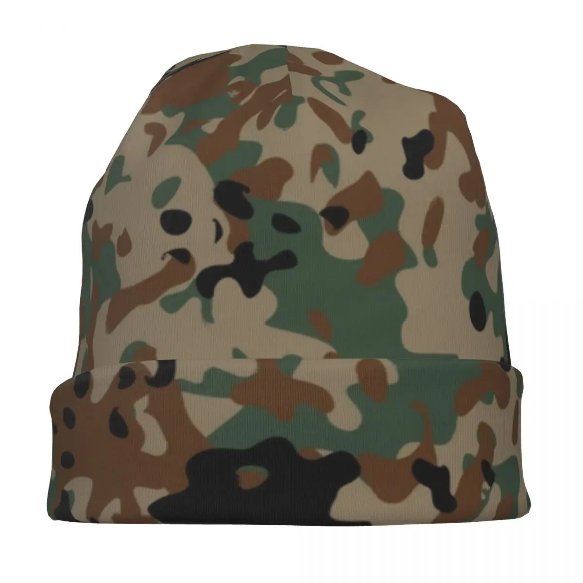 Flecktarn kamuflażowe czaszki czapka beanie Armys Militarys moro jesienna zima Unisex czapka z daszkiem ciepłe termiczne elastyczne kapelusiki