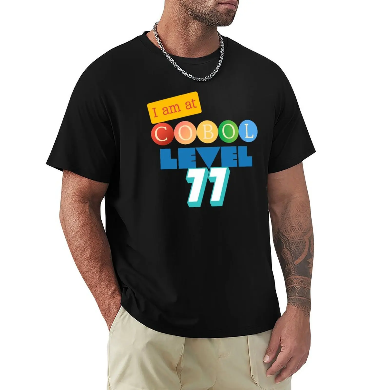 Cobol Programming Level 77 T-Shirt man t shirts graphic T-Shirt