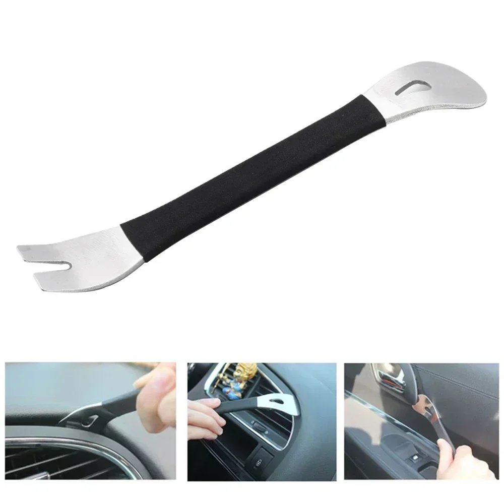 Stainless Steel Pry Plate Buckle Driver Car Modification Tool for Audio Navigation Center Console Interior Door Panel Removal
