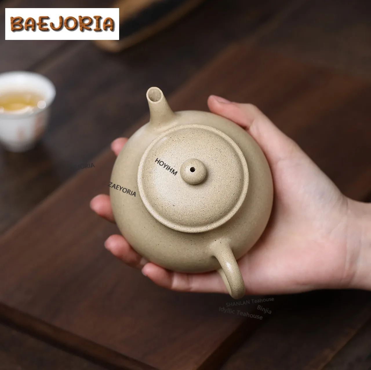 190ml Retro Yixing Purple Clay Teapots Handmade Shadow Pot Raw Ore Benshan Green Mud Tea Soaking Kettle Zisha Tea Set Craft - view 4