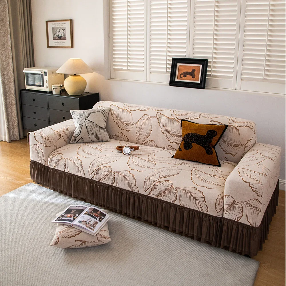 1/2/3/4 Seater Sofa Cover Single Double Three Four-Seater Elastic All-inclusive Dustproof Sofa Cover