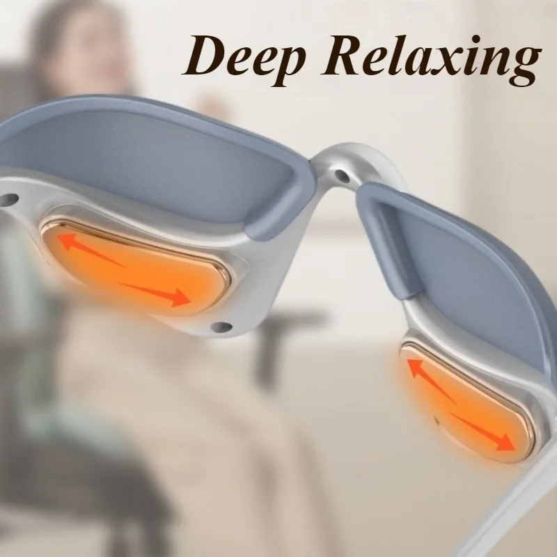 Przenośny masażer do oczu, ładowalny masażer oczu z funkcją ciepła, urządzenie do masażu oczu, wibrator, masażery na cienie pod oczami