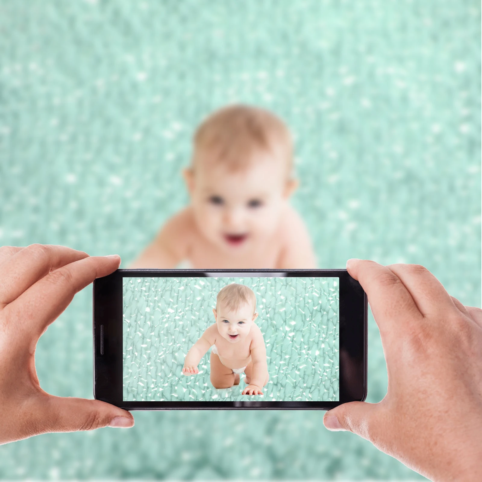 

Wool Baby Swaddle Knitted Cotton Background for Newborn Infant Green Child Reusable Baby Photo Blanket Newborn Photo Knit