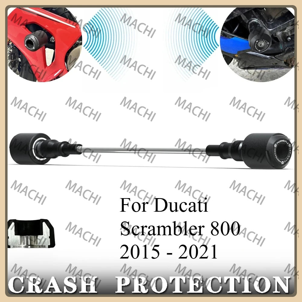 

Защита от падения колес мотоцикла для Ducati Scrambler 800 2015-2021 защита от столкновений, бобины из алюминиевого нейлона, стекловолокна 2020