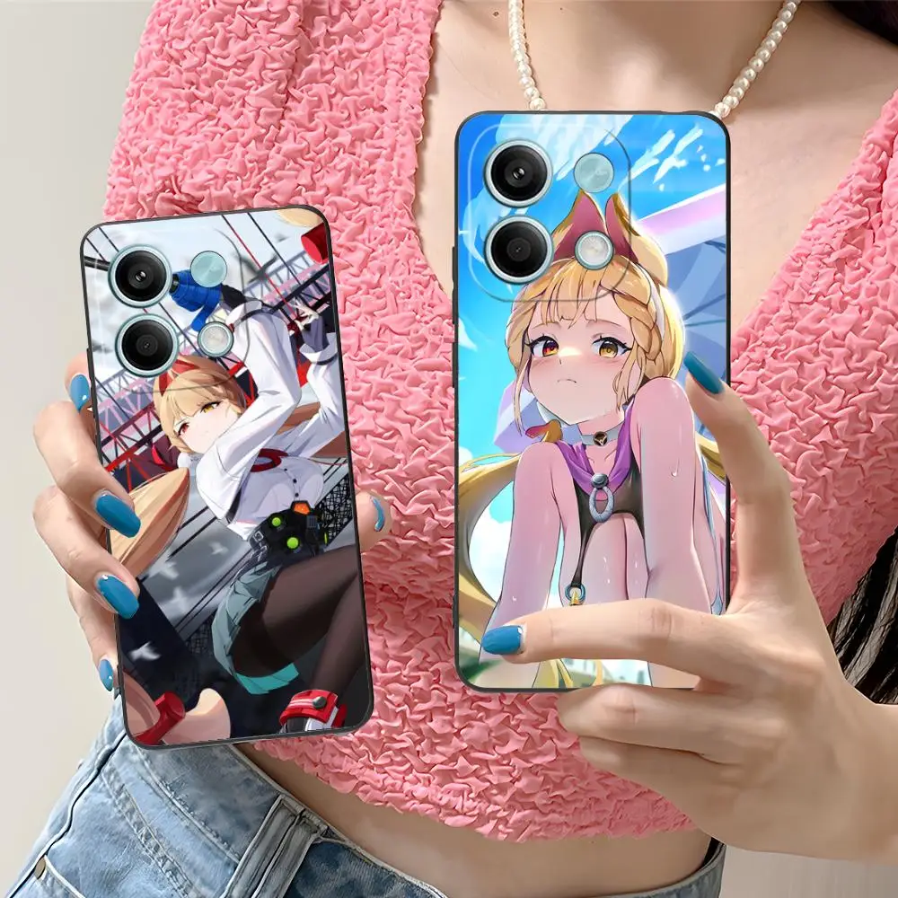 حافظة هاتف Zenless Zone Zero Alice لهاتف Xiaomi Redmi Note 14 13 12 11 A5 3 2 1 Pro Plus 4G 5G طباعة ملونة فاخرة #1