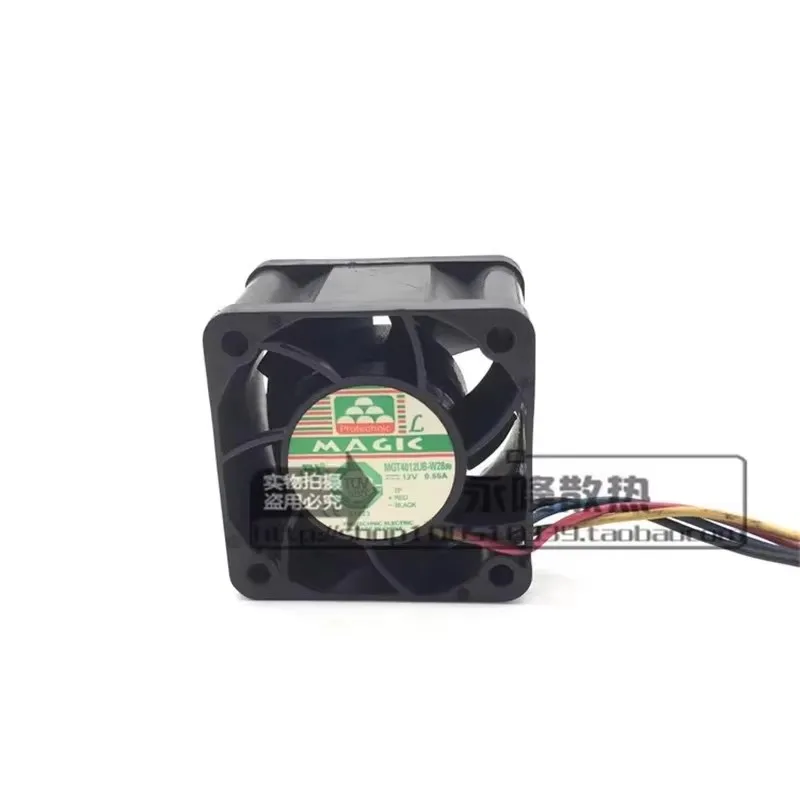 Original MGT4012UB-W28 40 * 40 * 28MM 4CM 12V 0.55A 4-wire PWM high air volume server Cooling fan