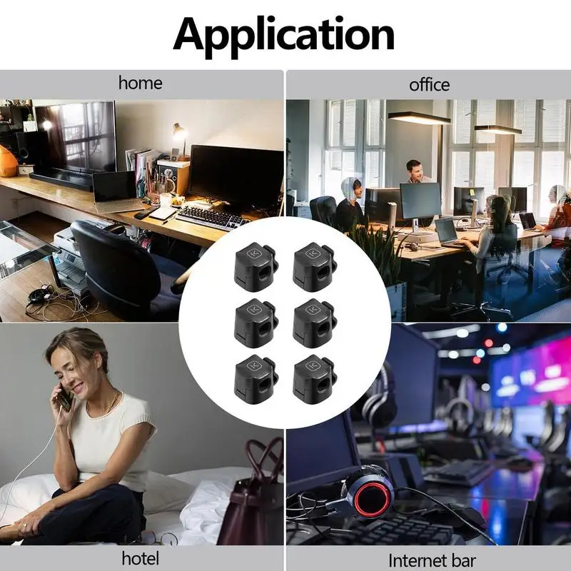 Adhesive Cable Clips efficient workflow Cable Organizer Clips Wire Winder Holder Earphone Mouse Cord Clip USB Cable Wire Manager