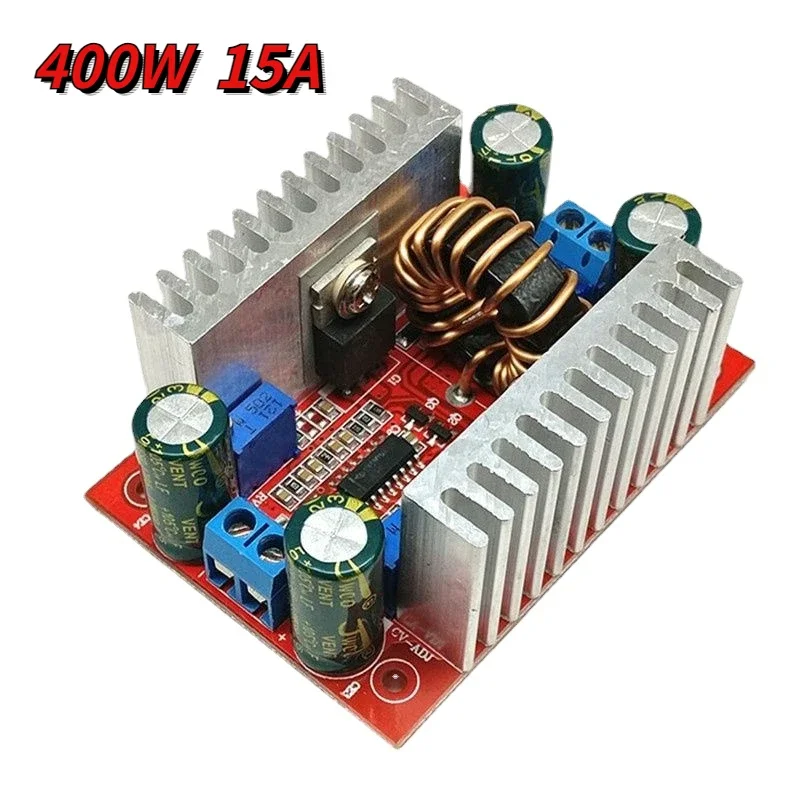 DC 400W 15A Step-up Boost Converter Constant Current Power Supply LED Driver 8.5-50V to 10-60V Voltage Charger Step Up Module